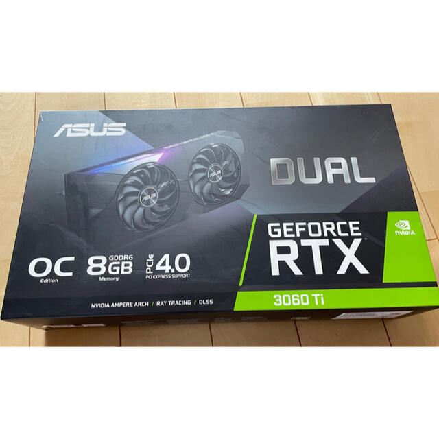 ASUS DUAL-RTX3060TI-O8G 非LHR1740MHzメモリ容量