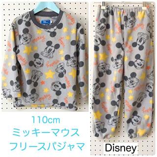ディズニー(Disney)の【新品タグ付】110cmミッキーマウス フリースパジャマ上下セット(パジャマ)