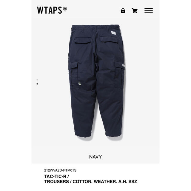 WTAPS A.H SSZ TROUSERS NAVY L 新品未使用 1