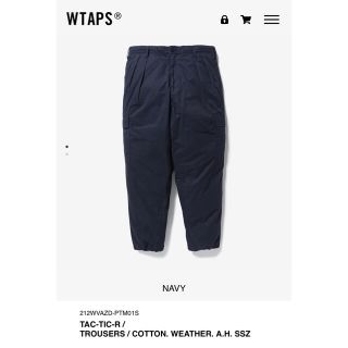 ダブルタップス(W)taps)のWTAPS A.H SSZ TROUSERS NAVY L 新品未使用(ワークパンツ/カーゴパンツ)