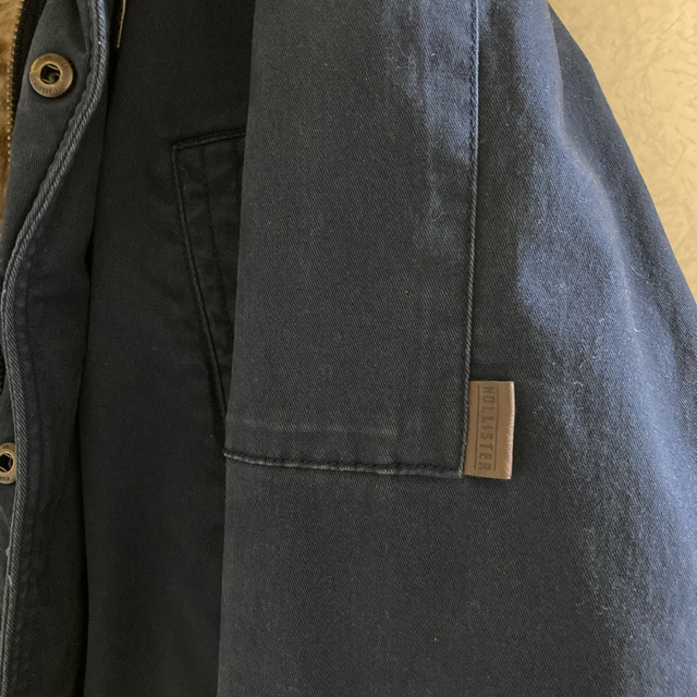 Hollister(ホリスター)のHollister ホリスター メンズ モッズコートファー フード付  未使用品 メンズのジャケット/アウター(モッズコート)の商品写真