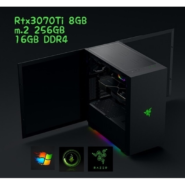 自作PC㉚Ⅱ　Rtx3070Ti クリエイティブ　ゲーミングPC　レンダリング