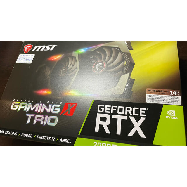 美品 即日発送可 MSI RTX2080TI GAMING X TRIO 11GPCパーツ