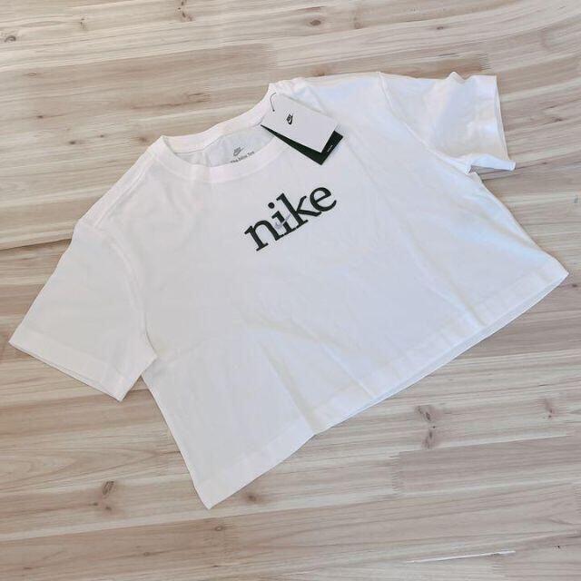 NIKE レディース　Tシャツ　ホワイト　ショート丈　ML 3