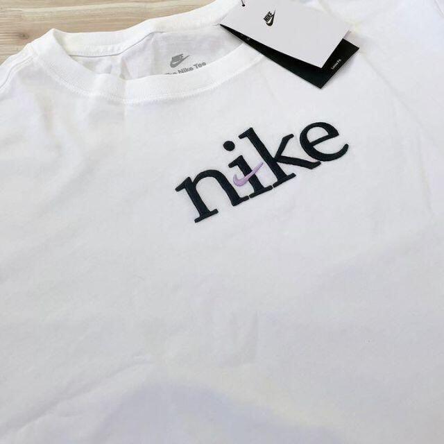 NIKE レディース　Tシャツ　ホワイト　ショート丈　ML 5