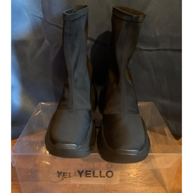 Yellow boots(イエローブーツ)のyello ダブルソールスニーカーブーツTOKYO BLACK サイズL レディースの靴/シューズ(ブーツ)の商品写真