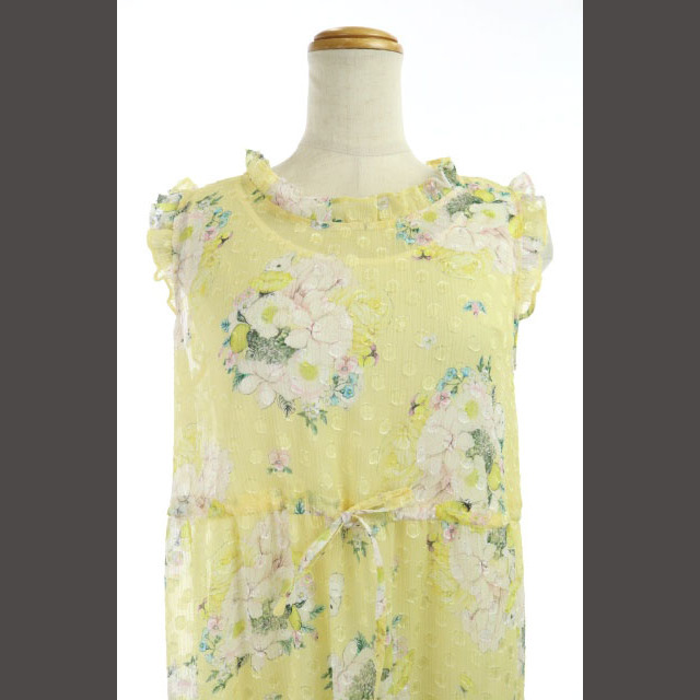 franche lippee - フランシュリッペ うさぎ花柄ノースリーブ franche lippee - フランシュリッペ うさぎ花柄ノースリーブ
