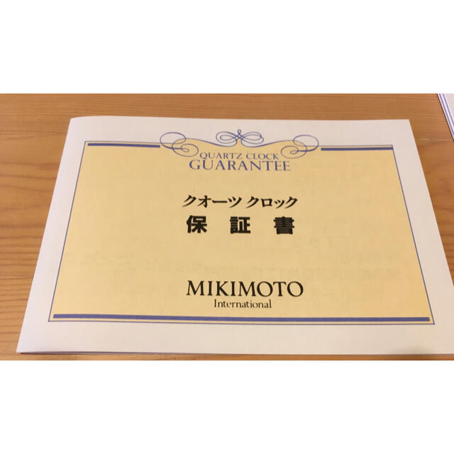 MIKIMOTO(ミキモト)の❗️値下げ❗️ミキモト　置き時計 インテリア/住まい/日用品のインテリア小物(置時計)の商品写真