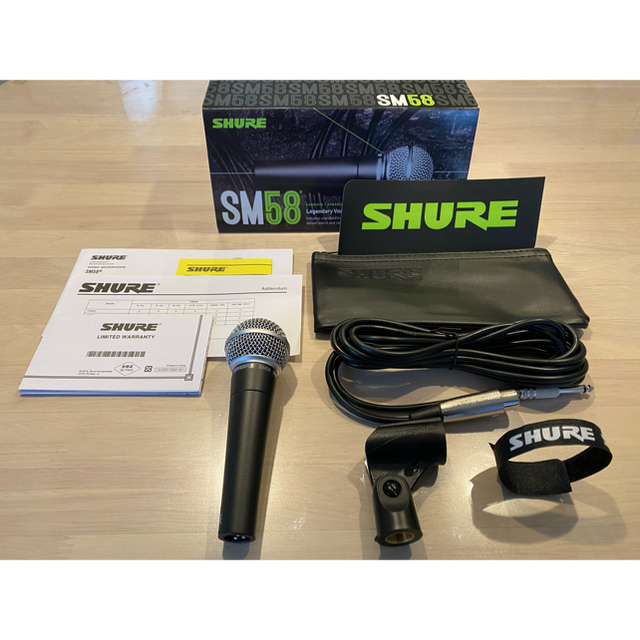 SHURE SM58-LC マイクケーブルセット（XLRメス-フォン）