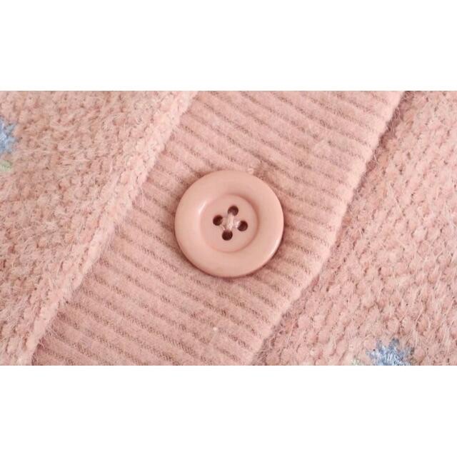 ZARA - 🎃10月新作👻6477◇pink ピンク 刺繍 花 襟ニット ZARA - 🎃10月新作👻6477◇pink ピンク 刺繍 花 襟ニット