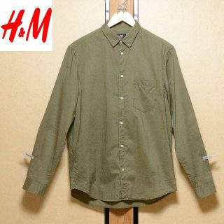 エイチアンドエム(H&M)の【横綱審議委員会様専用】　カーキ　オリーブグリーン　M(シャツ)