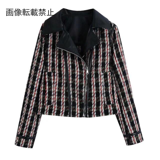 ZARA - 🎃10月新作👻6481◇柄 ライダースジャケットの通販 by ZARA - 🎃10月新作👻6481◇柄 ライダースジャケットの通販 by