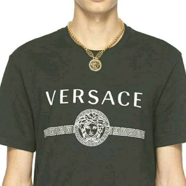 VERSACE(ヴェルサーチ)の【正規品】ヴェルサーチ VERSACE　ネックレス ゴールド クリスタル メンズのアクセサリー(ネックレス)の商品写真