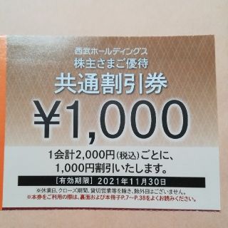 プリンス(Prince)の西武ホールディングス株主優待券 共通割引券20枚その他(その他)