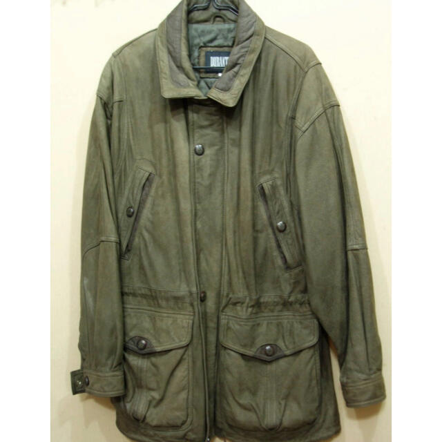 【durante】フィールドコート・アースダークオリーブグリーン メンズのジャケット/アウター(レザージャケット)の商品写真