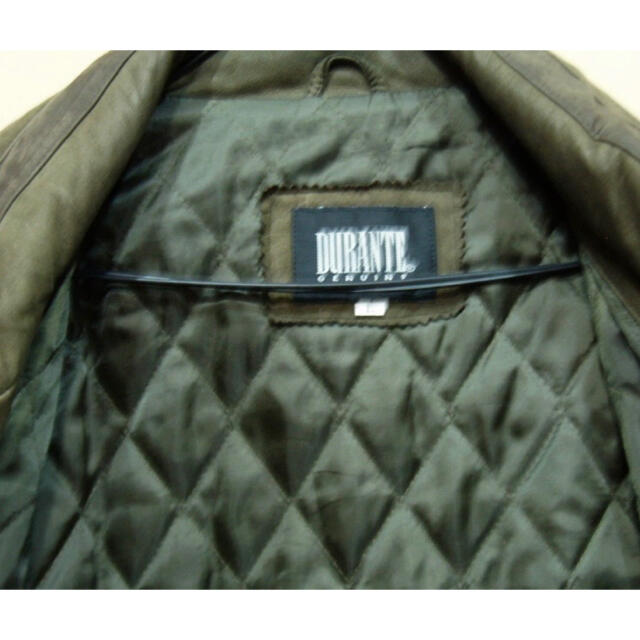 【durante】フィールドコート・アースダークオリーブグリーン メンズのジャケット/アウター(レザージャケット)の商品写真
