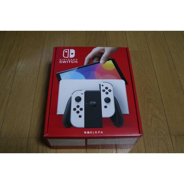 Nintendo Switch(ニンテンドースイッチ)のNintendo Switch　有機ELモデル　ホワイト エンタメ/ホビーのゲームソフト/ゲーム機本体(家庭用ゲーム機本体)の商品写真