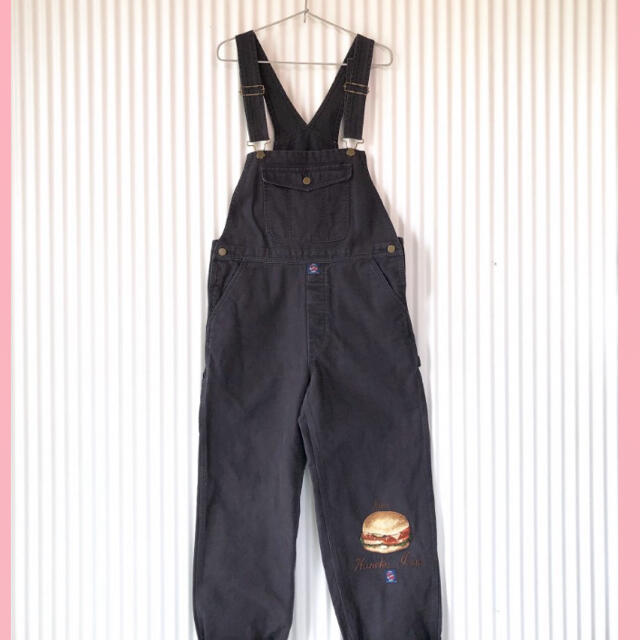 KANEKO ISAO(カネコイサオ)のMEN'S KANEKO ISAO ハンバーガー刺繍オーバーオール メンズのパンツ(サロペット/オーバーオール)の商品写真
