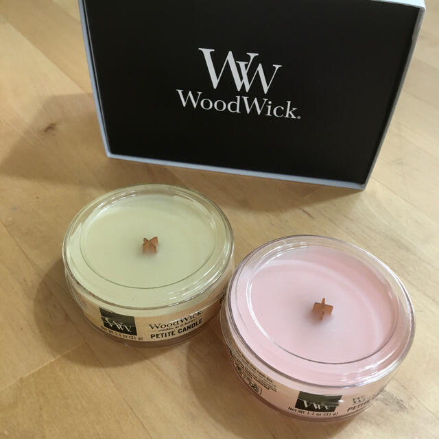 ウッドウィック WoodWick アロマキャンドル 2個セット コスメ/美容のリラクゼーション(キャンドル)の商品写真