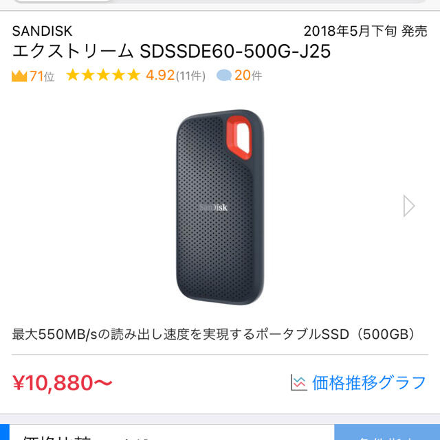 SanDisk SSD 500GB 4