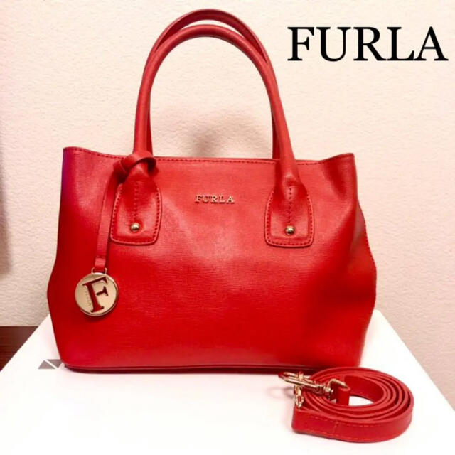 Furla(フルラ)の【美品】FURLA フルラ レザー ショルダーバッグ ハンドバッグ  レディースのバッグ(ハンドバッグ)の商品写真