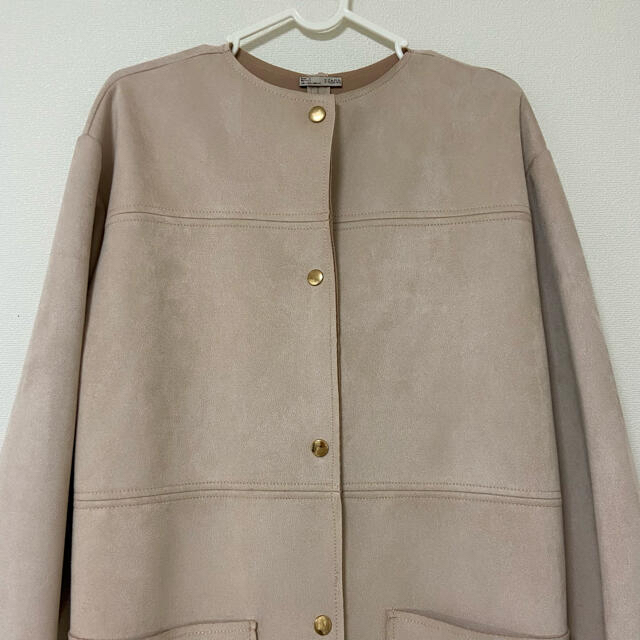 ZARA(ザラ)のノーカラーコート レディースのジャケット/アウター(ロングコート)の商品写真