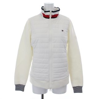 トミーヒルフィガー(TOMMY HILFIGER)のトミーヒルフィガー GOLF 中綿ジャケット ジップアップ S 白 赤(その他)