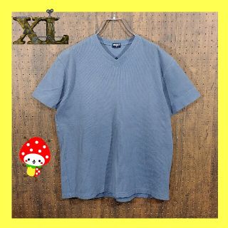 ユニクロ(UNIQLO)のユニクロ UNIQLO 厚手 Tシャツ XL アッシュグレー グレー カットソー(Tシャツ/カットソー(半袖/袖なし))