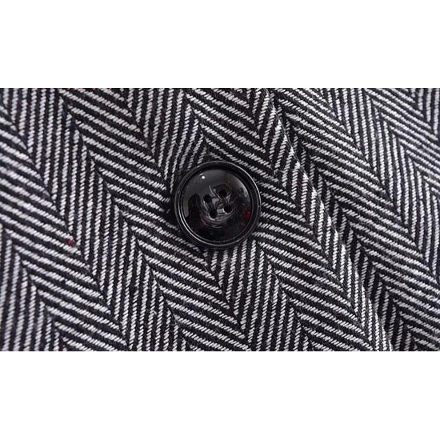 ZARA - 🎃10月新作👻6494◇gray グレー 柄 ロングコートの通販
