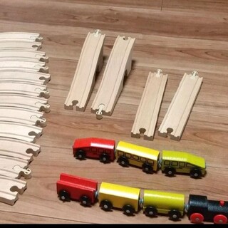 イケア(IKEA)のIKEA 木製 鉄道 レール 電車(電車のおもちゃ/車)
