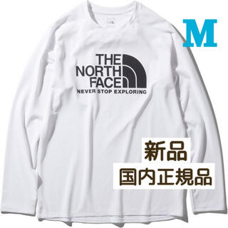 ザノースフェイス(THE NORTH FACE)のノースフェイス  ロングスリーブGTDロゴクルー（メンズ）M NT12093 W(Tシャツ/カットソー(七分/長袖))