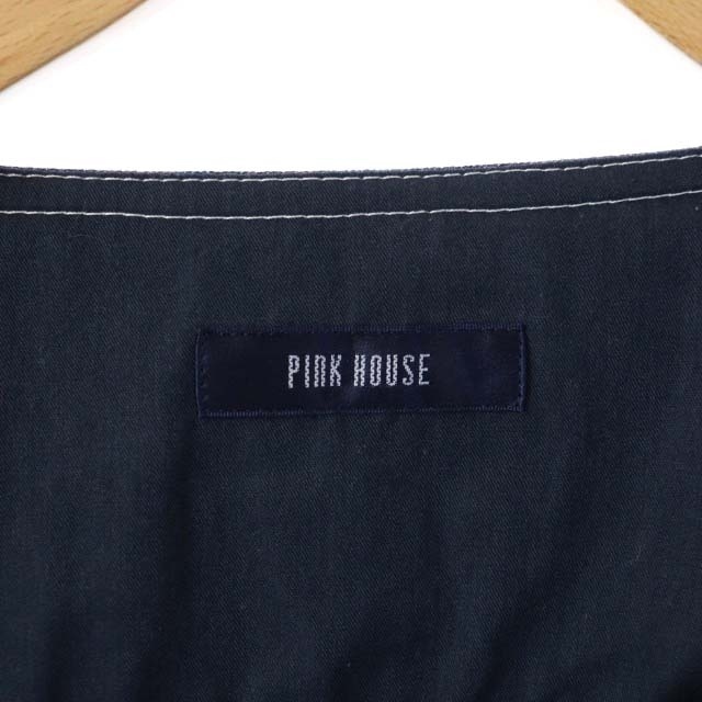 PINK HOUSE(ピンクハウス)のピンクハウス Gジャン ジージャン デニムジャケット ノーカラー 4 インディゴ レディースのジャケット/アウター(Gジャン/デニムジャケット)の商品写真
