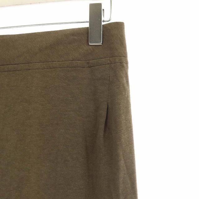 Y's(ワイズ)のワイズ ヨウジヤマモト 14AW ロング フレアスカート 麻 リネン 3 L 茶 レディースのスカート(ロングスカート)の商品写真