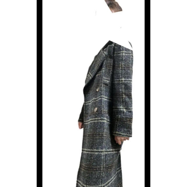 EMODA(エモダ)のEMODA★ロングツイードコート♡ばり可愛いい♡ レディースのジャケット/アウター(ロングコート)の商品写真