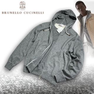 ブルネロクチネリ(BRUNELLO CUCINELLI)のE20★訳あり未使用★極上カシミヤ100% ブルネロクチネリ パーカー 48(パーカー)