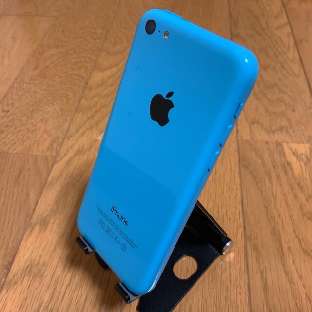 Apple(アップル)のiPhone5c 16G 本体　ブルー　softbank   スマホ/家電/カメラのスマートフォン/携帯電話(スマートフォン本体)の商品写真