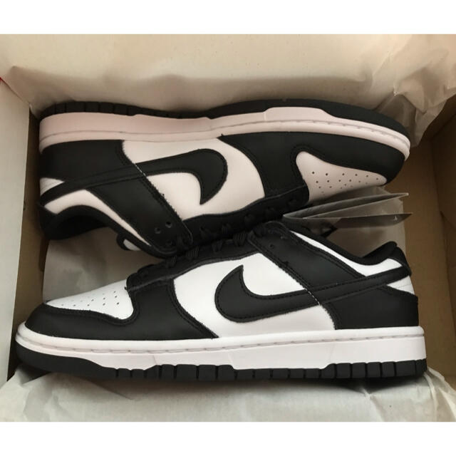 メンズNIKE WMNS DUNK LOW WHITE/BLACK