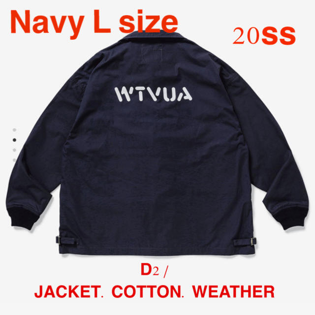 D2 / JACKET. COTTON. WEATHER NAVY L