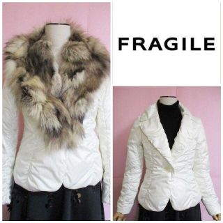 フラジール(FRAGILE)の【FRAGILE】シルバーフォックスファー付け襟ダウンジャケット☆防寒☆2way(ダウンジャケット)