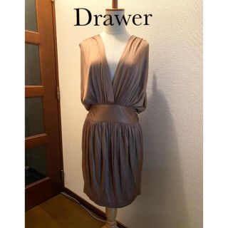 ドゥロワー(Drawer)のDrawer 上品なシルク ワンピース(ひざ丈ワンピース)