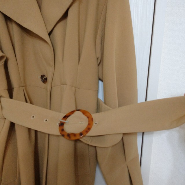 MURUA(ムルーア)のMURUA  スカーフプリーツコート　デザイントレンチコート レディースのジャケット/アウター(トレンチコート)の商品写真