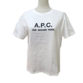 アーペーセー(A.P.C)のアーペーセー A.P.C. 近年 ロゴ刺繍 半袖 カットソー Tシャツ 白  S(カットソー(半袖/袖なし))