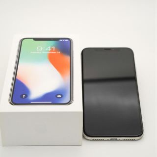 アイフォーン(iPhone)のiPhone X Silver 64 GB SIMフリー(スマートフォン本体)