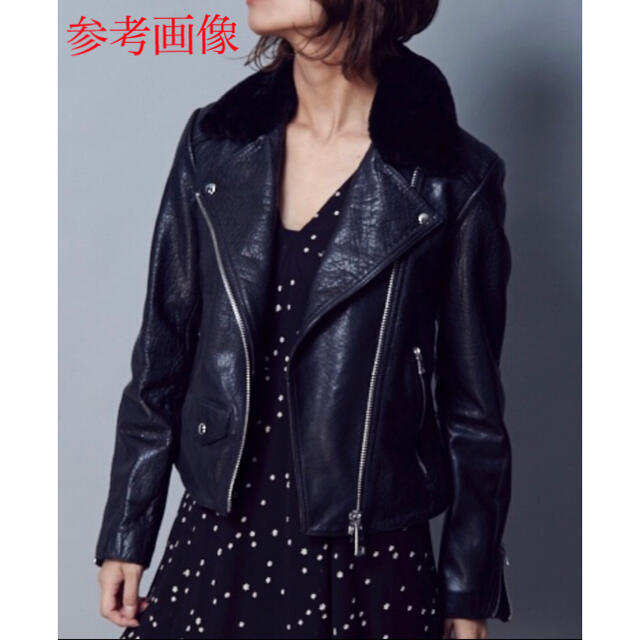 美品 ALLSAINTS レザージャケット ダブル ボア ライダース UK8 黒 (訳