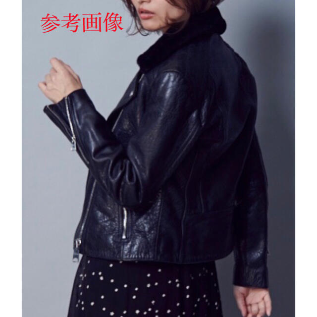 美品 ALLSAINTS レザージャケット ダブル ボア ライダース UK8 黒 (訳