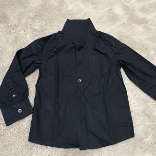 エイチアンドエム(H&M)のH&M 黒シャツ ボーイズ110 (Tシャツ/カットソー)