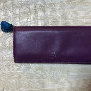 ロエベ(LOEWE)のロエベ★LOEWE★ アナグラム型押しレザー長財布　ロングウォレット　フリンジ(財布)