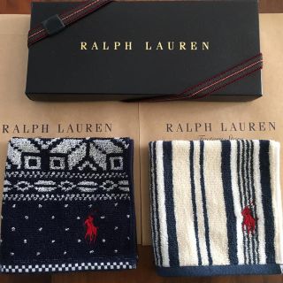 ラルフローレン(Ralph Lauren)の2枚⭐︎タオルハンカチ⭐︎ラルフローレン 新品 ギフト(ハンカチ/ポケットチーフ)