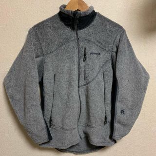 パタゴニア(patagonia)のPatagonia R2 フリース ボア ジャケット グレー ブラック 黒 古着(ブルゾン)