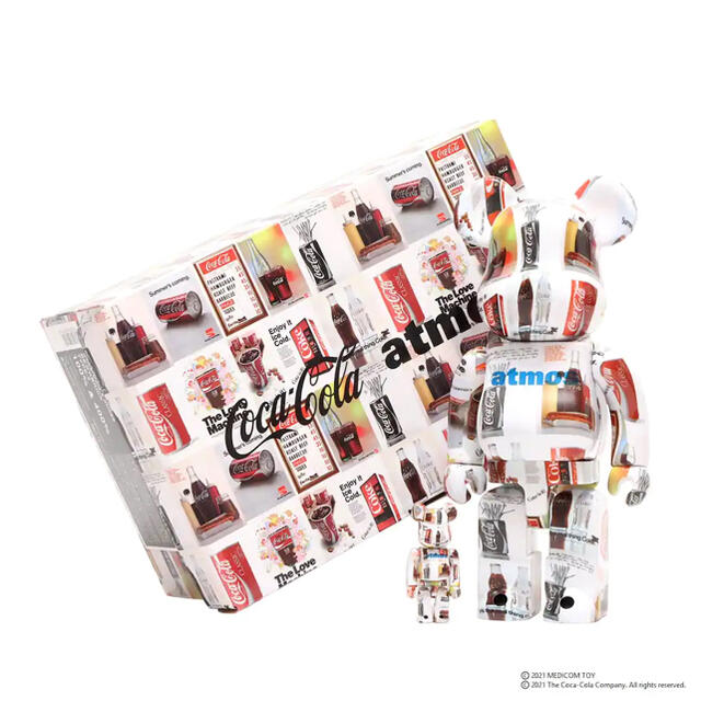 atmos(アトモス)のatmos × Coca-Cola TYPE-5 100％ & 400％ ハンドメイドのおもちゃ(フィギュア)の商品写真